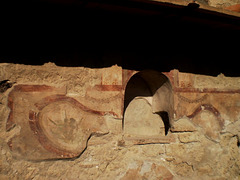 Remains of wall decoration.
