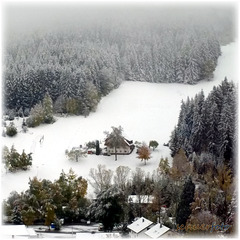 Erster Schnee im Schwarzwald-Germany