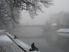 Winter Fishing, River Ouse, York