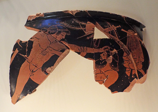 Deeds of Theseus Fragments Attributed to Onesimos in the Getty Villa, June 2016
