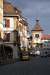 Murten in der Altstadt, Blick zum Berntor