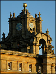 sunlight on a palace clock
