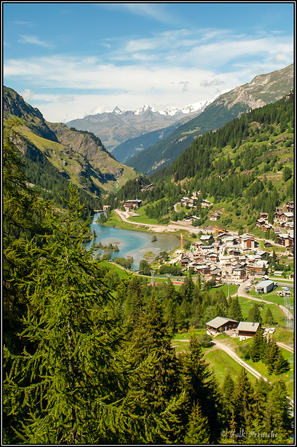Blick über Val-d’Isère