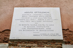 Adolfo Ottolenghi Plaque