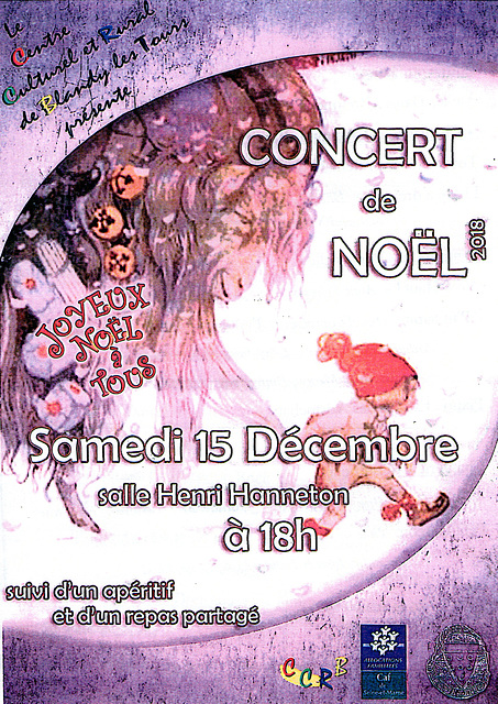 Concert de Noël à Blandy le 15/12/2018