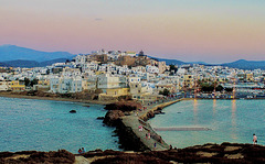 Chora Naxos - An evening view
