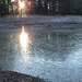 Sunrise on very thin ice