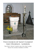 Saint Clement East Dulwich - Font & Pascal Candle - 5 6 2005