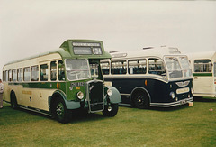 Former United Counties 862 (CNH 862) and Royal Blue (WNOC) 2200 (OTT 42) at Showbus – 25 Sep 1994 (240-30A)