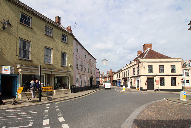 Junction of Market Place, Broad Street and Earsham Street, Bungay, Suffolk