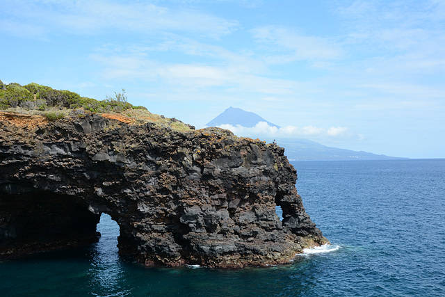 Azores, The Cliffs of the Southern Shore of the Island of Faial