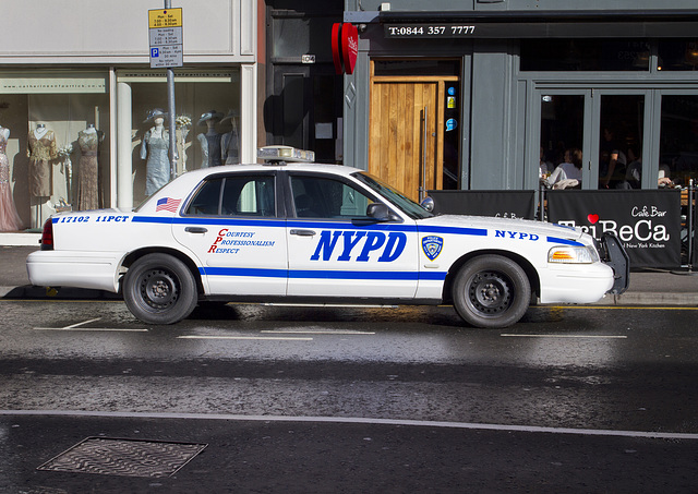 New York Police Car in Glasgow