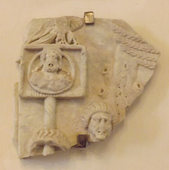 Fragment of a Relief with a Roman Army Standard in the Palazzo Altemps, June 2014