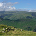 Dolly Waggon Pike beyond Helm Crag (centre)  from Silver How