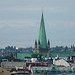 Trondheim Townscape Dominated by the Tower of Nidaros Cathedral