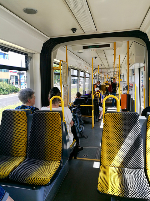 Dresden 2019 – Inside the Dresden tram