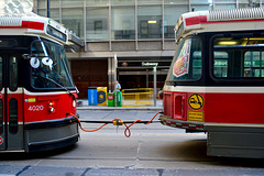 Canada 2016 – Toronto – Coupled trams