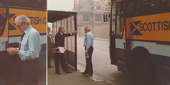 Eastern Scottish coach and driver at Cambridge - 8 Sep 1989 (100-15/16)