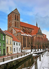 Wismar, St. Nikolai im Winter