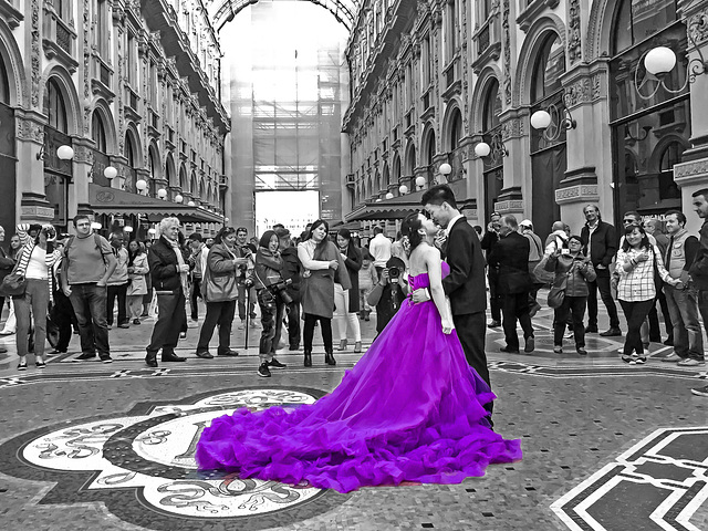 purple bride