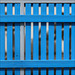 friday fence in blue