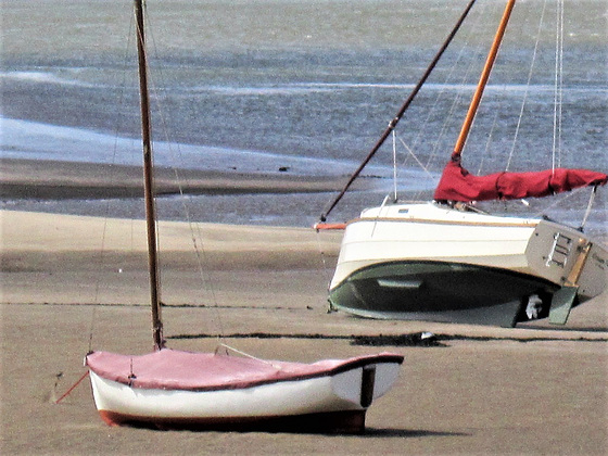 Two boats just waiting for the tide to come back in
