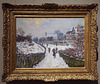 Boulevard St. Denis, Argenteuil in Winter by Monet in the Boston Museum of Fine Arts, January 2018
