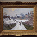 Boulevard St. Denis, Argenteuil in Winter by Monet in the Boston Museum of Fine Arts, January 2018