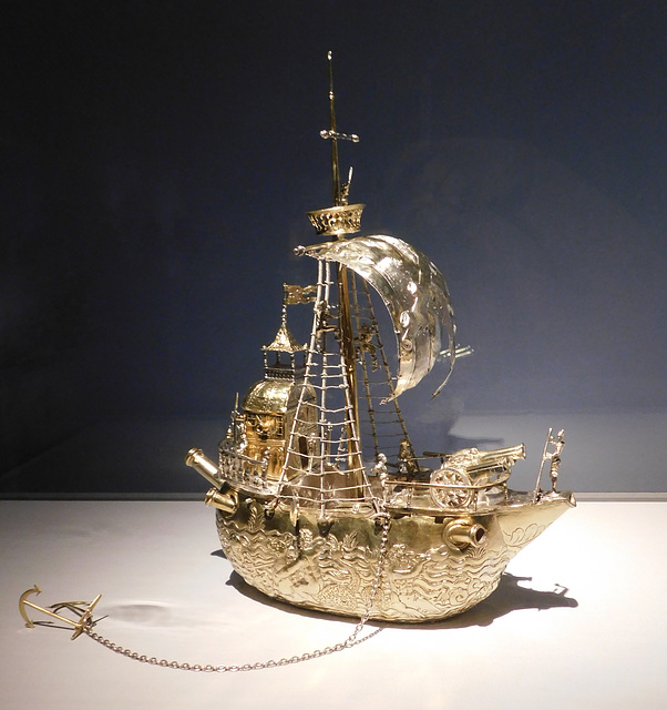 Centerpiece in the Form of a Galley in the Metropolitan Museum of Art, February 2020