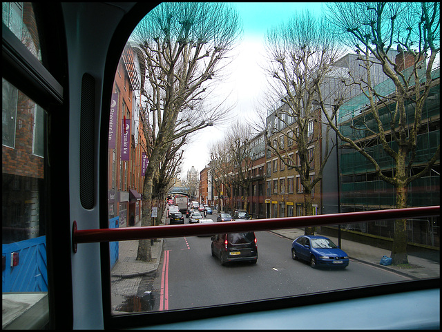 bussing along Tower Bridge Road