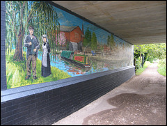 Dan Wilson canal bridge mural