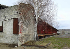 Old lumber mill building