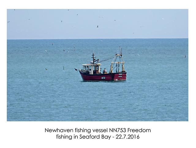 Fishing Vessel 'Freedom' - Seaford Bay - 22.7.2016