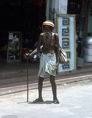 Bettelnder Mensch in Beruwala Sri Lanka 1982