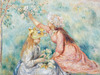 Detail of Girls Picking Flowers in a Meadow by Renoir in the Boston Museum of Fine Arts, January 2018