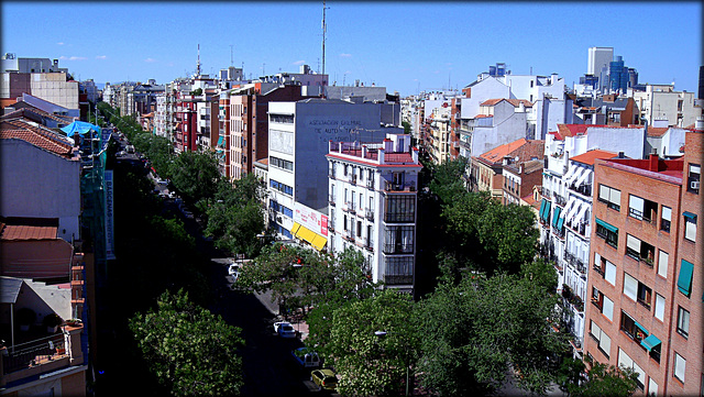 Chamberi, Madrid, from the terrace of a former flat.