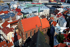 LV - Riga - St. John's Church, seen from St. Peter's