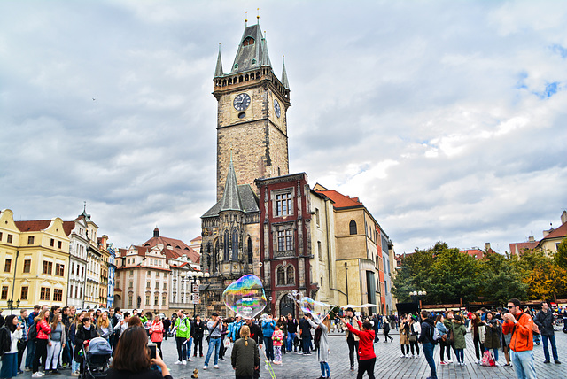 Altstädter Ring Prag mit  Rathaus