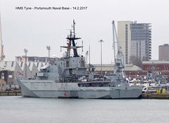 HMS Tyne P281 Portsmouth NB 14 2 2017