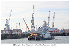 SD Navigator Serco Utility Vessel HMNB Portsmouth 12 2 2018