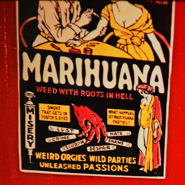 USA 2016 – Portland Museum of Art – Marihuana, weed with roots in hell