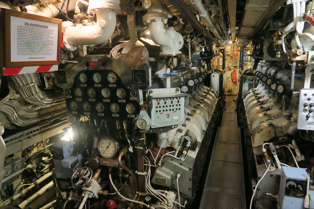 U-Boot H.M.S Otus Maschinenraum