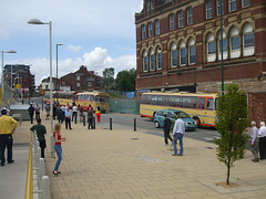 DSCF0691 Preserved Yelloway coaches at Oldham - 5 Jul 2015