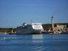 AMAS Ferry VOLCAN de TINAMAR at Mhon Harbour,Menorca