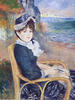 Detail of By the Seashore by Renoir in the Metropolitan Museum of Art, July 2018