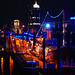 Blaue Nacht am Hafen