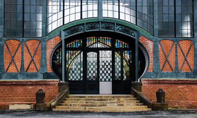 Dortmund - Zeche Zollern - Jugendstilportal der Maschinenhalle