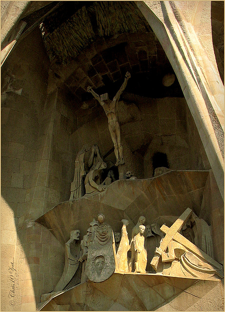 Passion Façade with the Crucifixion of Jesus Christ...