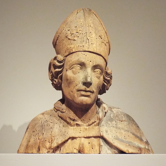 Bust of a Bishop Saint in the Princeton University Art Museum, April 2017