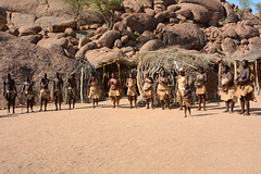 Namibia, All Participants of Damara Traditional Performance in the Damara Living Museum